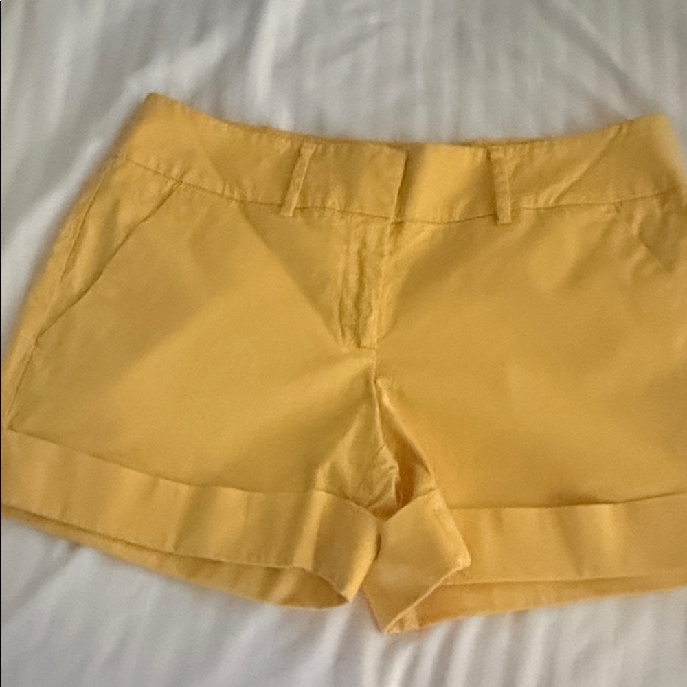 New York & Company Sunny Yellow Women's Shorts